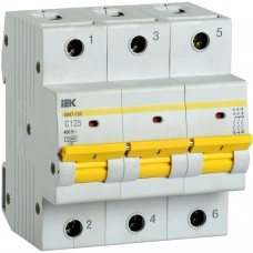 Автоматический выключатель ИЕК  ВА 47-100 3Р 32А (С)
